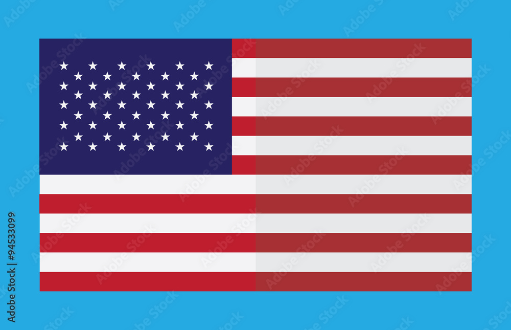 American Independence Day Patriotic background. Vector Flat desi American Independence Day Patriotic background. Vector Flat desi