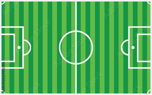 Green vector soccer field