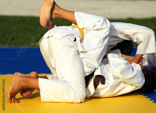 martial arts combat during the sporting event