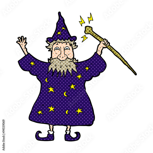 cartoon wizard