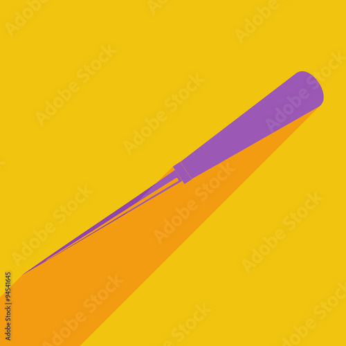Flat icons modern design with shadow of bradawl