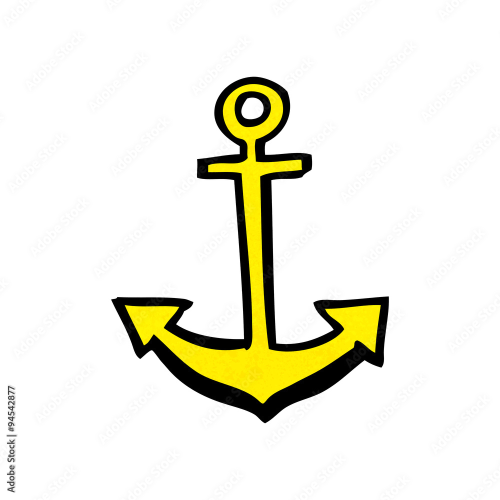 cartoon anchor symbol cartoon anchor symbol