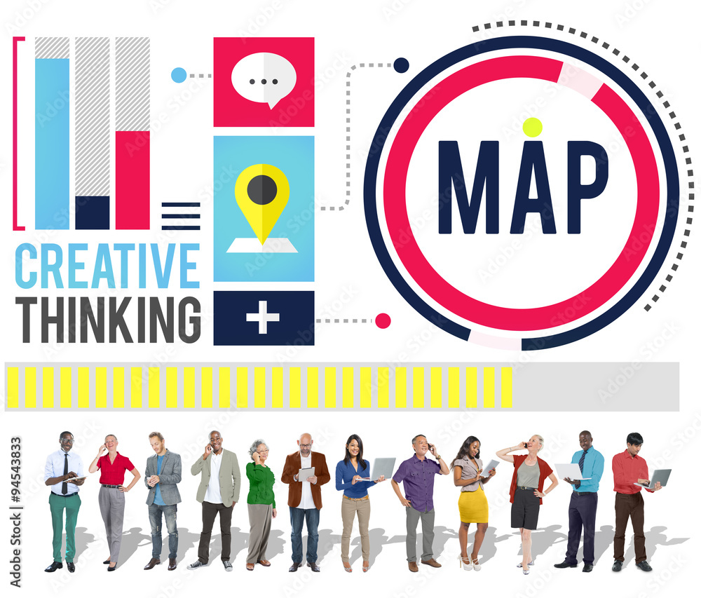 Map Direction Destination Location Route Concept Map Direction Destination Location Route Concept