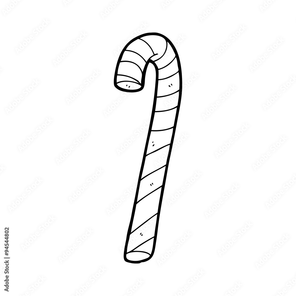 How to Draw a Candy Cane - Really Easy Drawing Tutorial