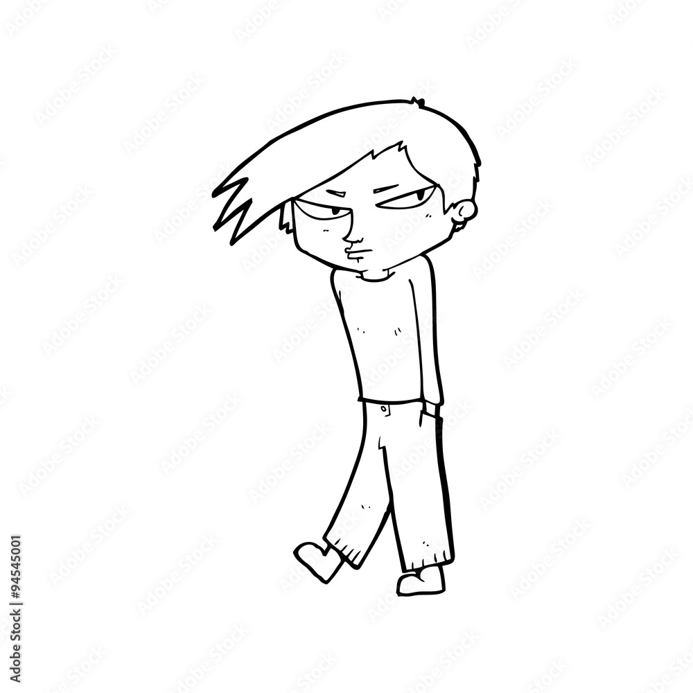 line drawing cartoon grumpy boy line drawing cartoon grumpy boy