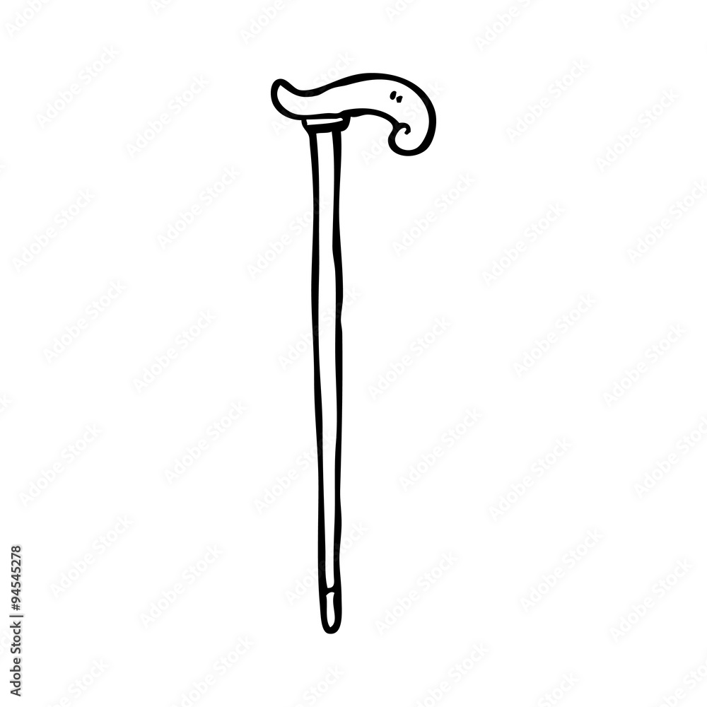 line drawing cartoon walking stick line drawing cartoon walking stick