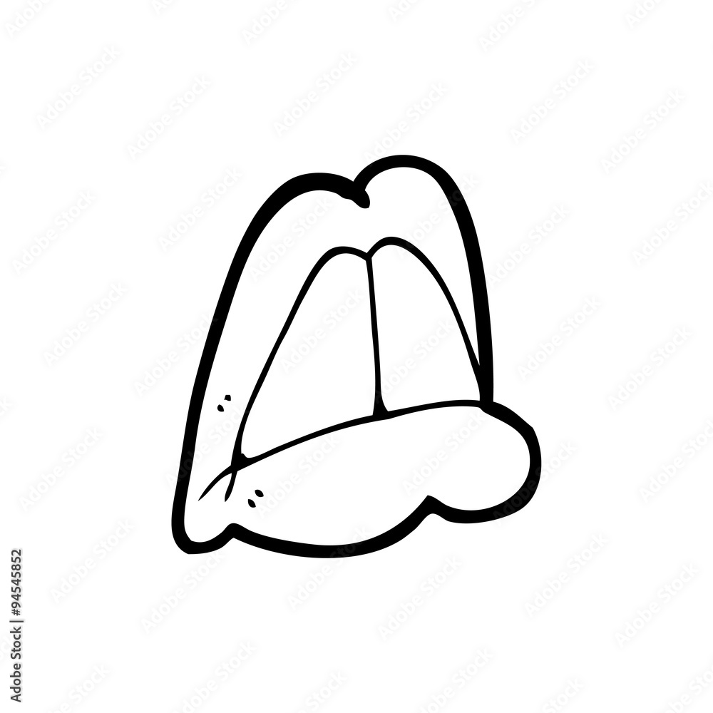 line drawing cartoon lips line drawing cartoon lips