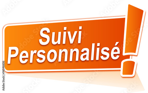 suivi personnalisé sur étiquette orange