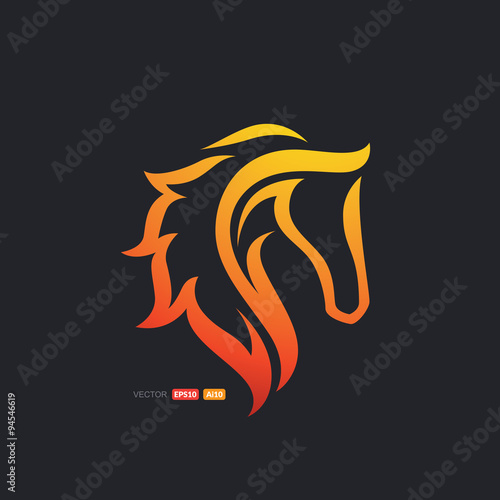 Horse Burning Hair