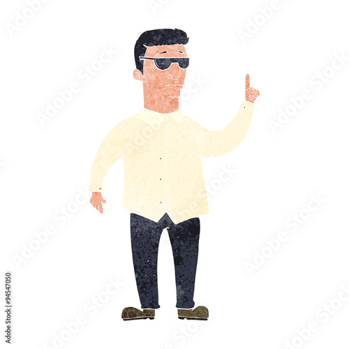 cartoon man wearing sunglasses