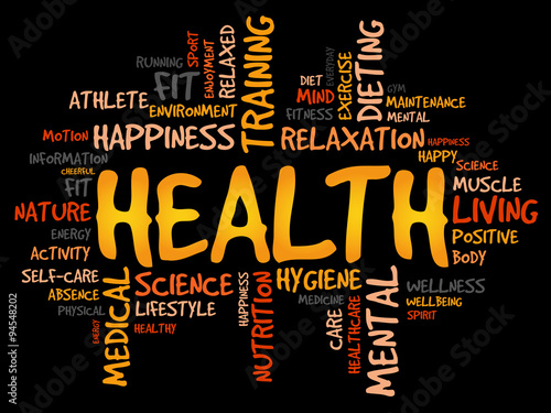 HEALTH word cloud concept