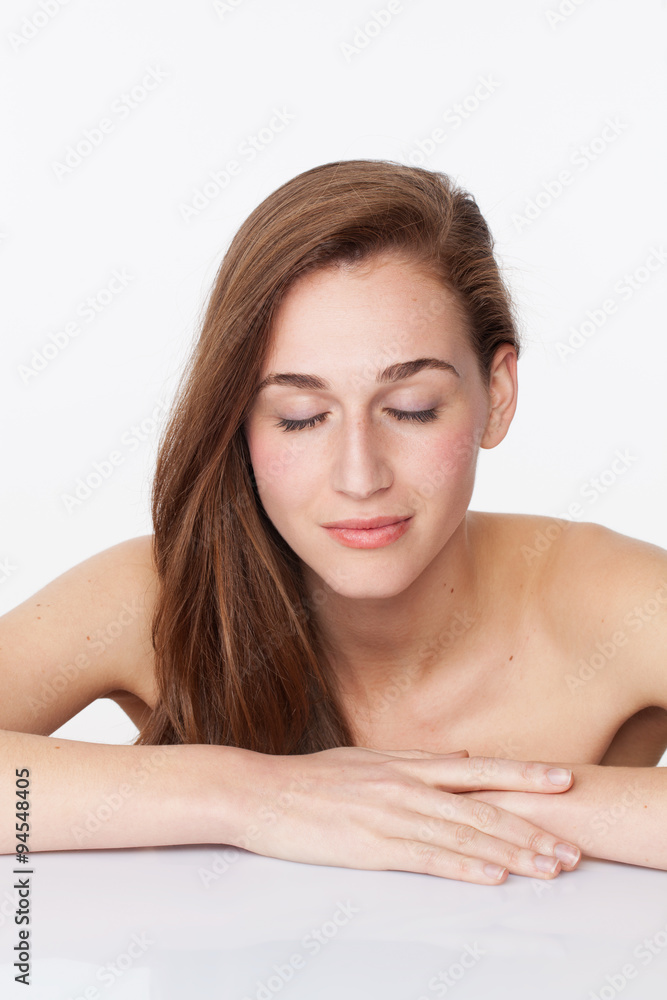 concept of pampering skincare and haircare with 20s woman relaxing concept of pampering skincare and haircare with 20s woman relaxing