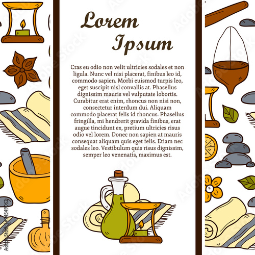 Ayurveda hand drawn concept