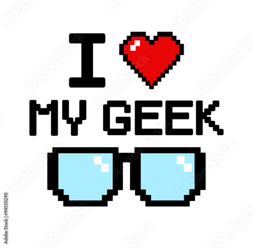 i love my geek blue