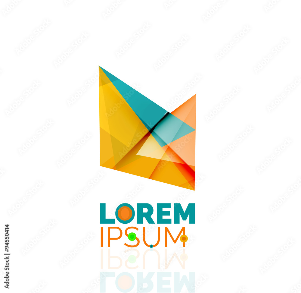 Logo, abstract geometric business icon Logo, abstract geometric business icon