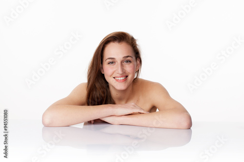 young woman smiling for natural pampering spa treatment