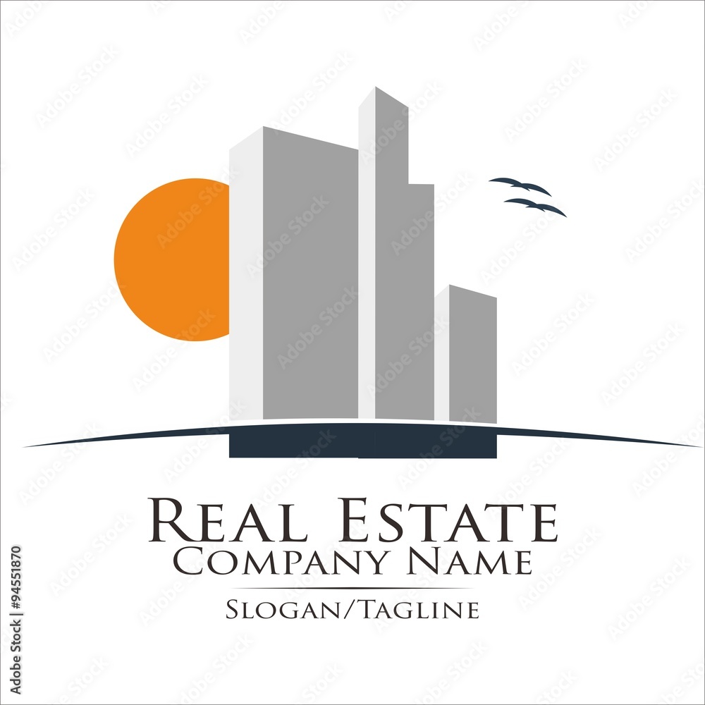 Obraz premium Property Real Estate logo icon vector 