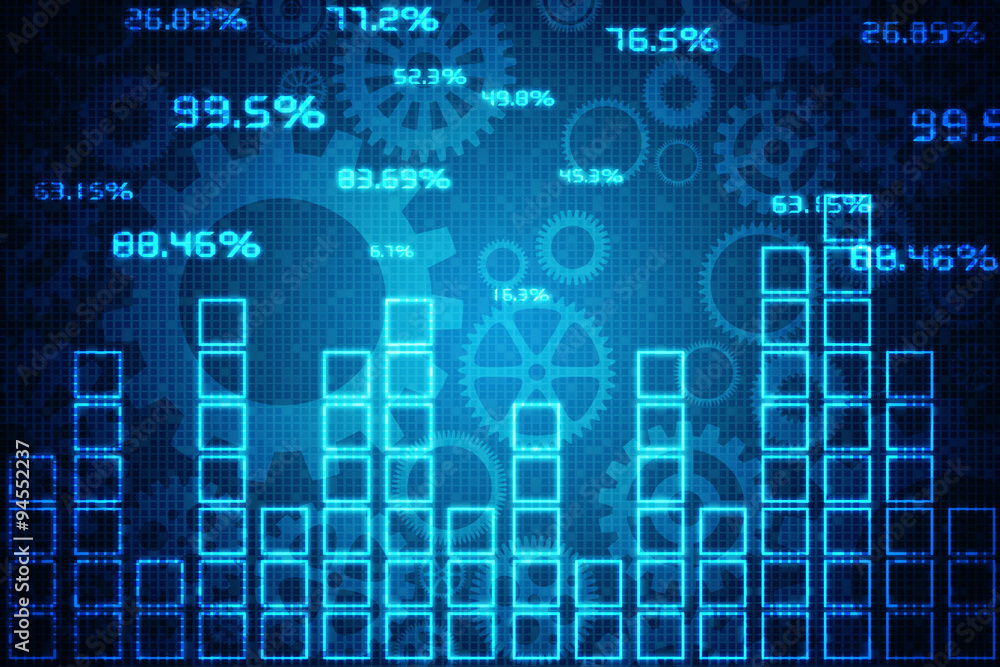 Obraz premium 2d business graph background