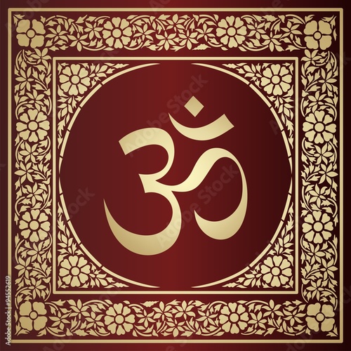 aum syllable, paisley design ,Hinduism, India