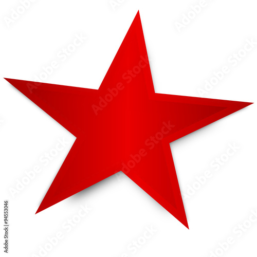 Stern Rot Schild Etikett Weihnachten