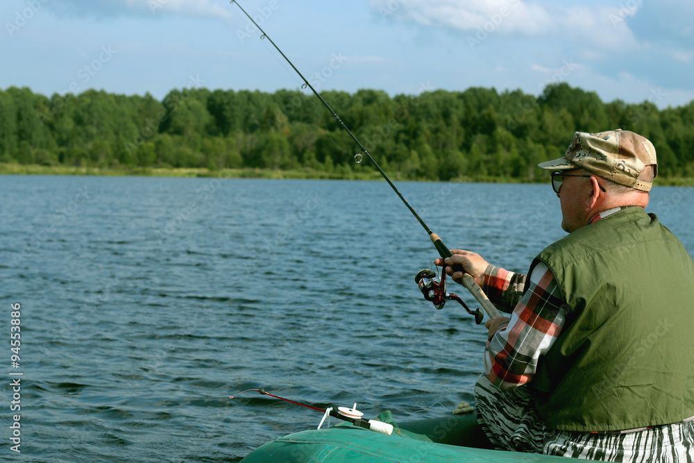 custom made wallpaper toronto digitalSpinning fisherman on a boat fishing