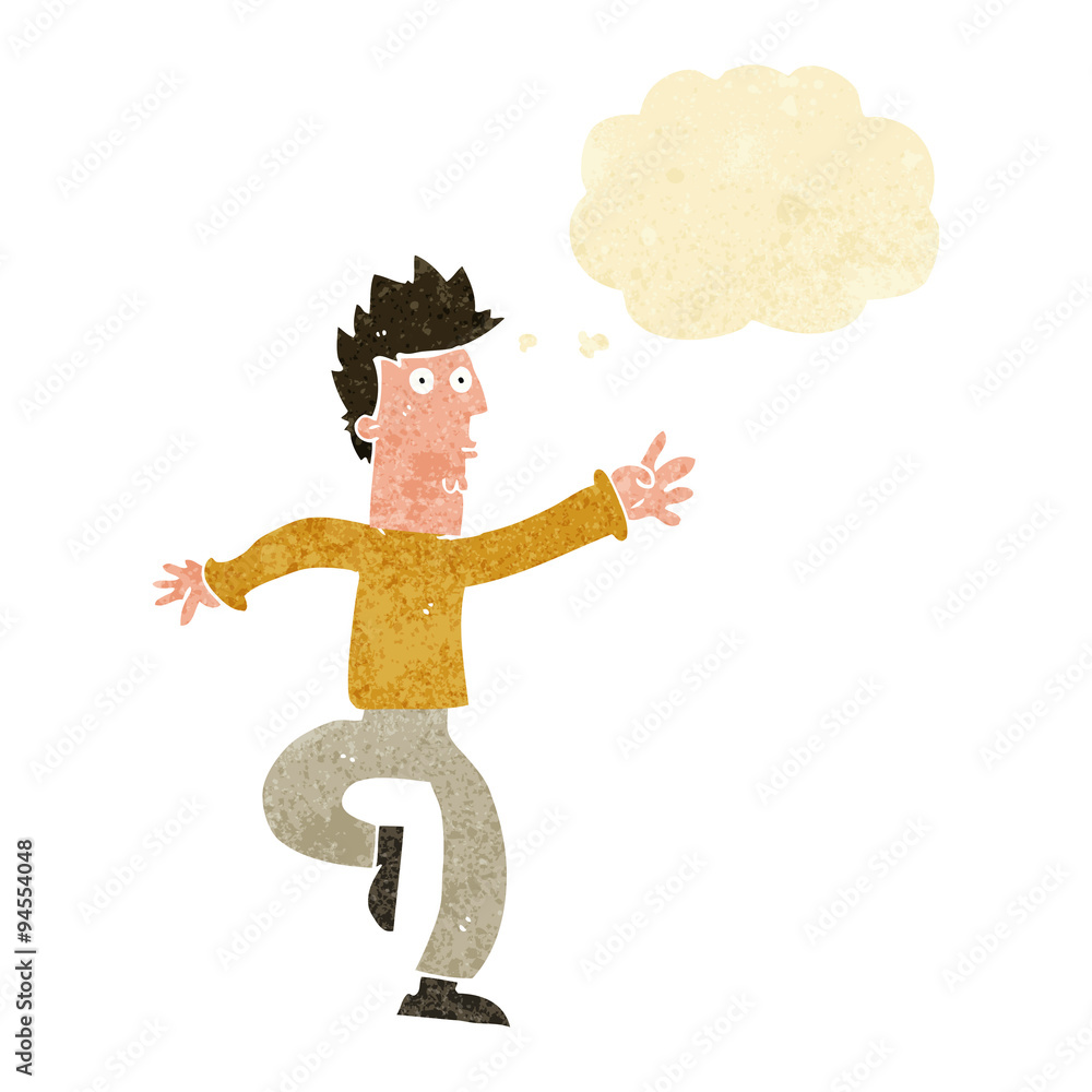 cartoon urgent man with thought bubble cartoon urgent man with thought bubble