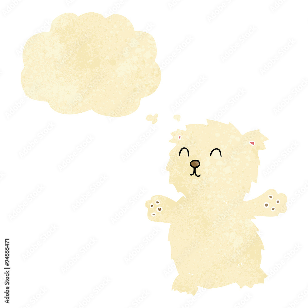cartoon teddy bear with thought bubble cartoon teddy bear with thought bubble