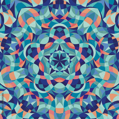 Kaleidoscope geometric colorful pattern. Abstract background. Vector illustration photo