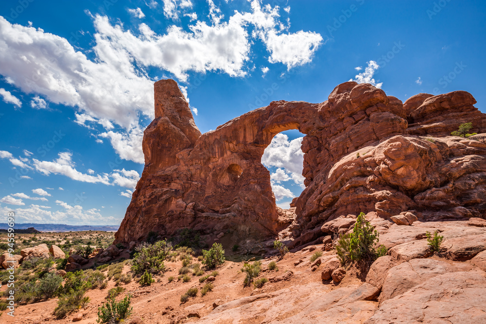 Fototapeta premium Turret Arch in Arches National Park, Utah, USA