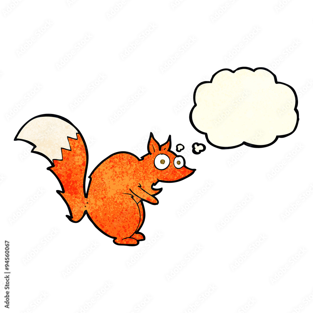 funny startled squirrel cartoon with thought bubble funny startled squirrel cartoon with thought bubble
