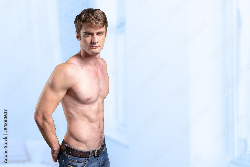 Obraz premium Image of muscle man posing