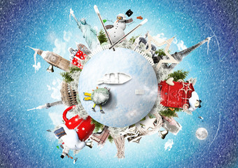 Christmas and New Year, winter vacations and holidays