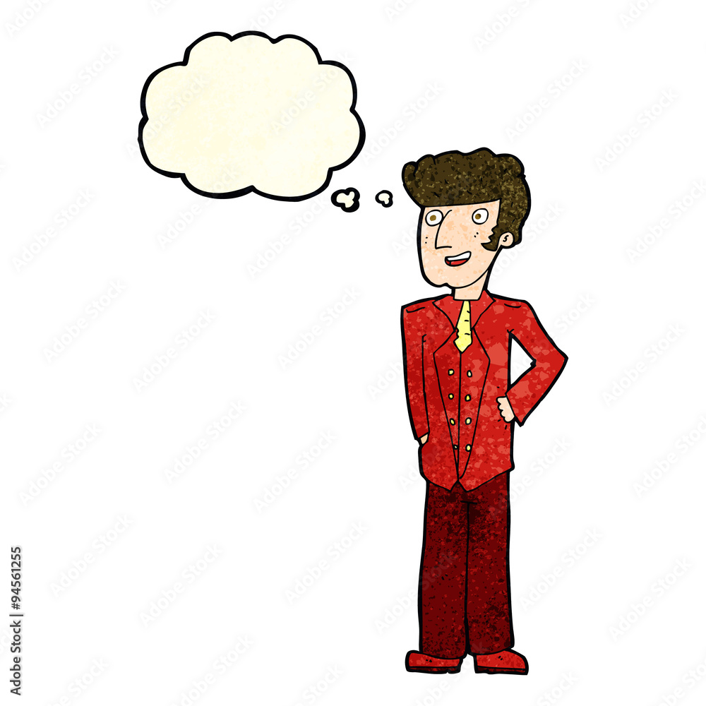 cartoon upperclass man with thought bubble cartoon upperclass man with thought bubble