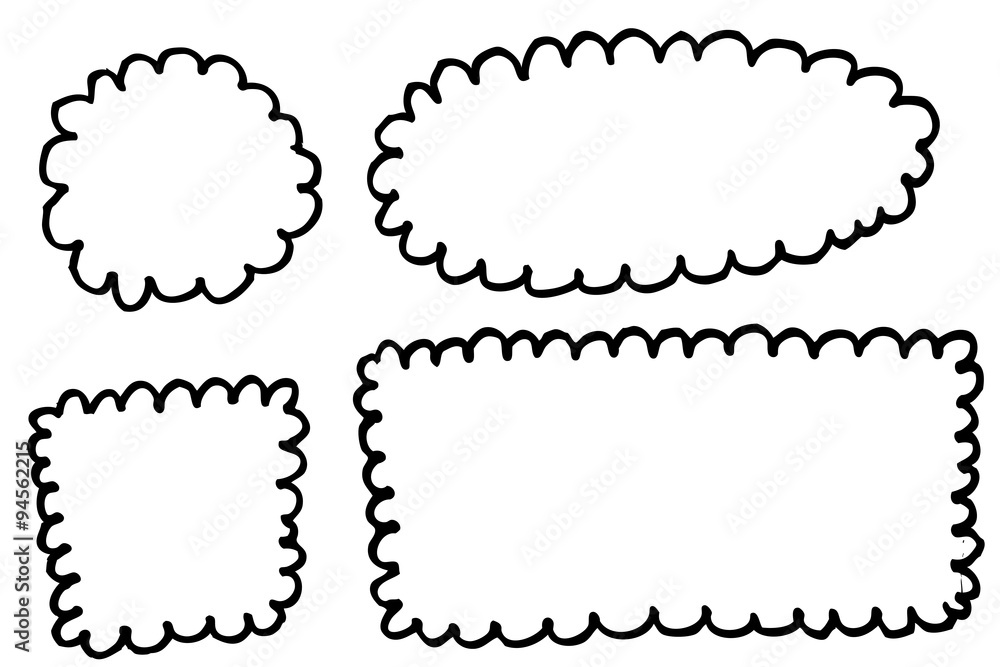 Hand Draw sketch of four Frame Hand Draw sketch of four Frame