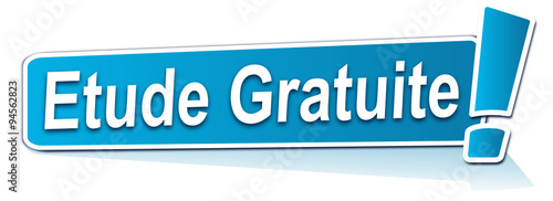 étude gratuite sur étiquette bleue