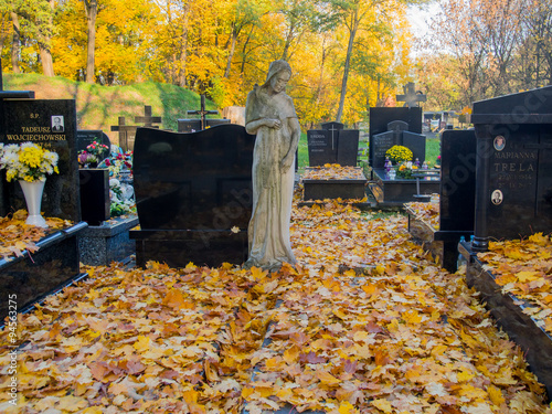 Obraz w ramie cemetery