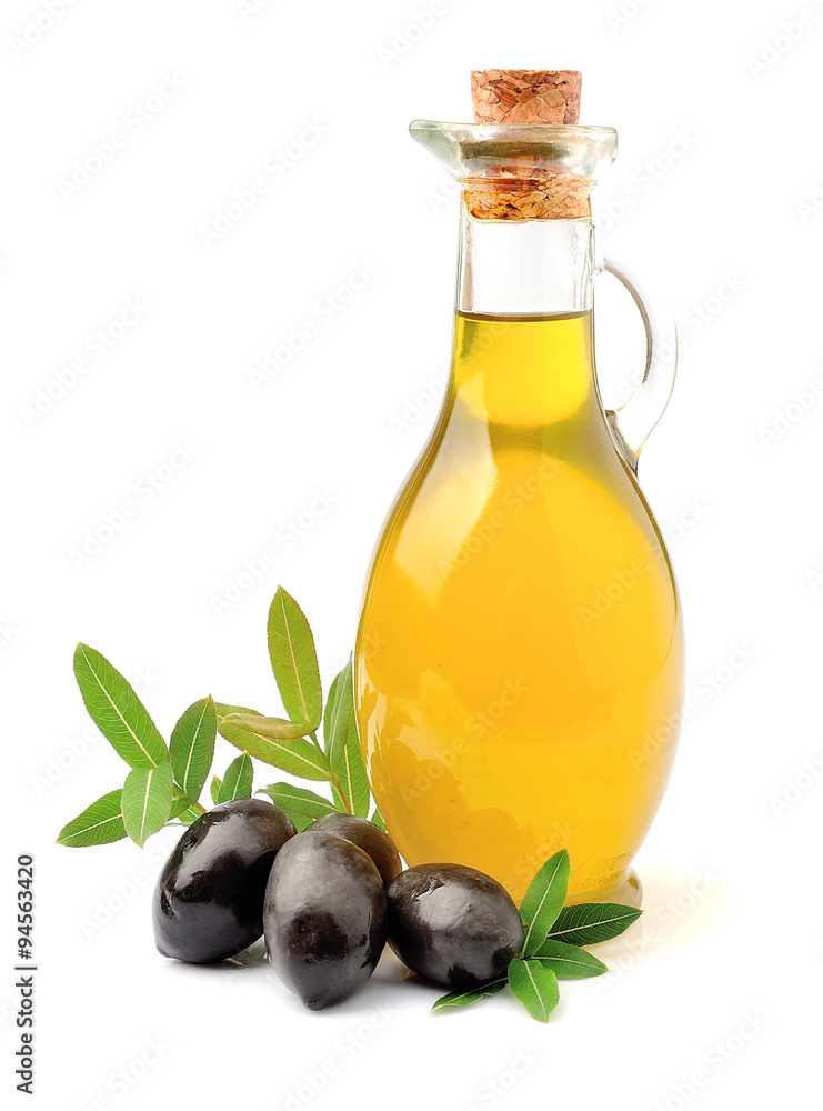 Olive oil with olives Olive oil with olives