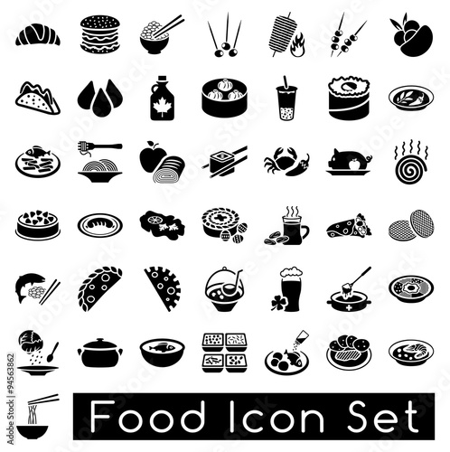Food icon set