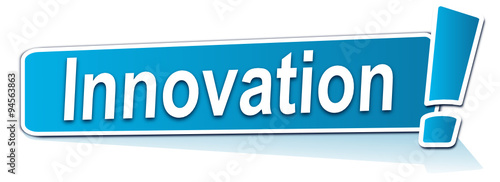 innovation sur étiquette bleue