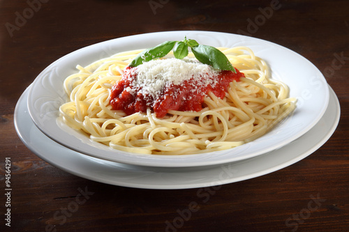 Italian dish of spaghetti