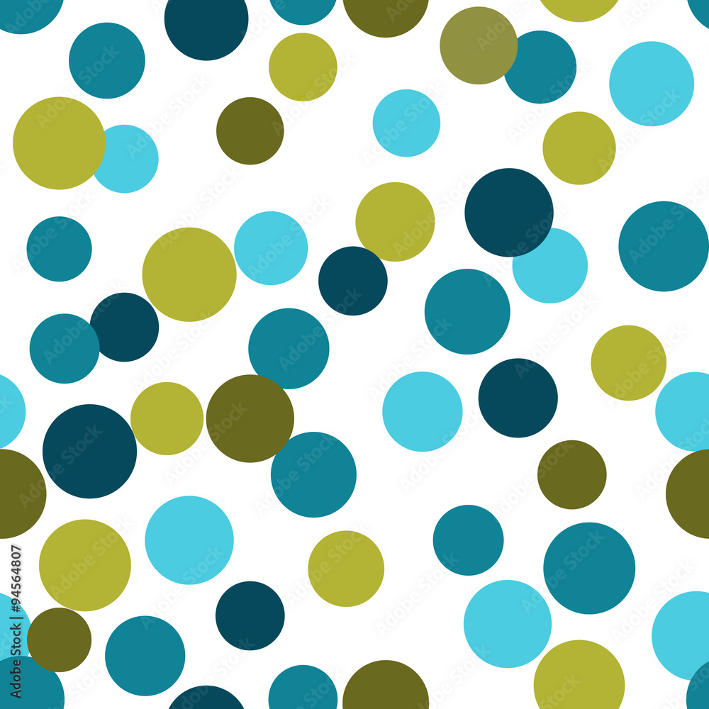 Vector seamless pattern from repeating circles Vector seamless pattern from repeating circles