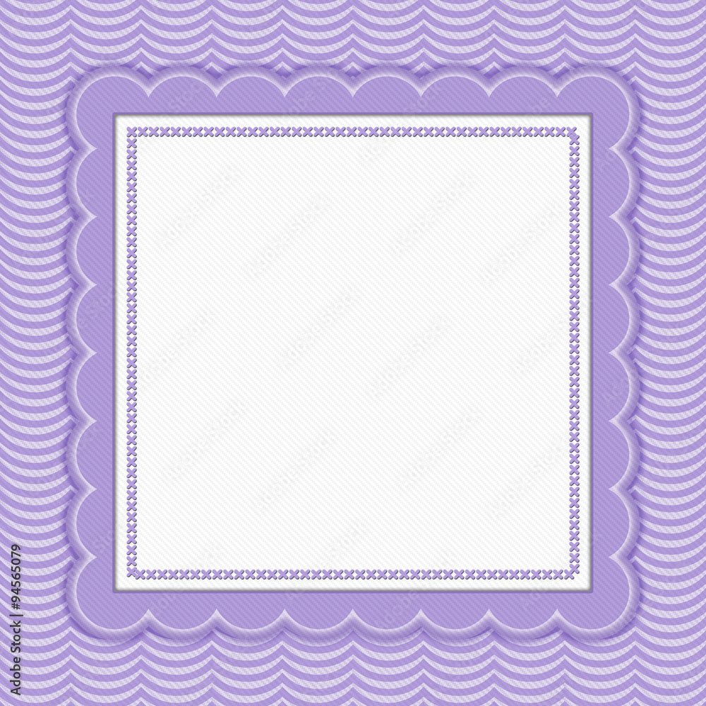 Purple Wavy Stripes Frame Background