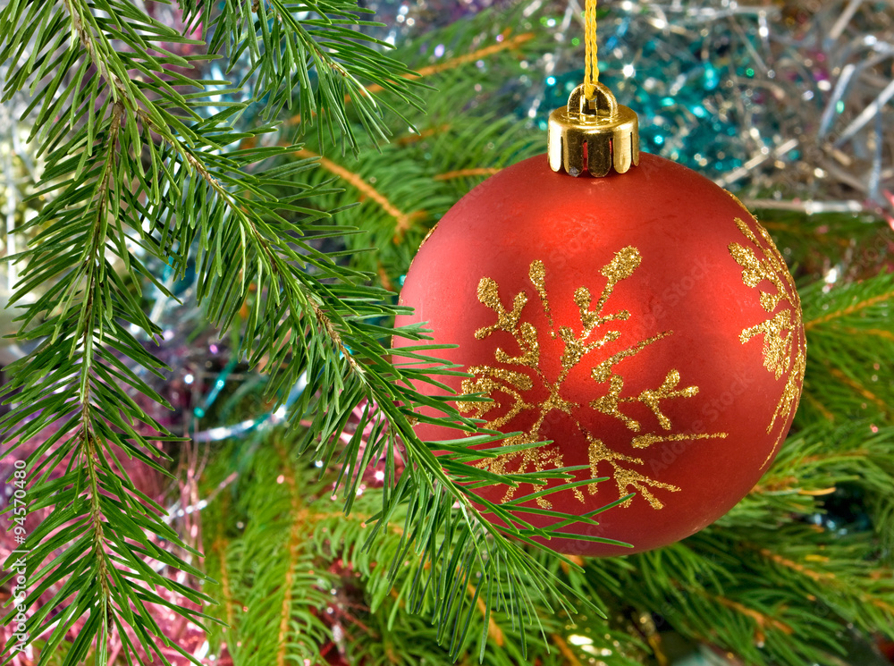 Image of Christmas decoration closeup Image of Christmas decoration closeup