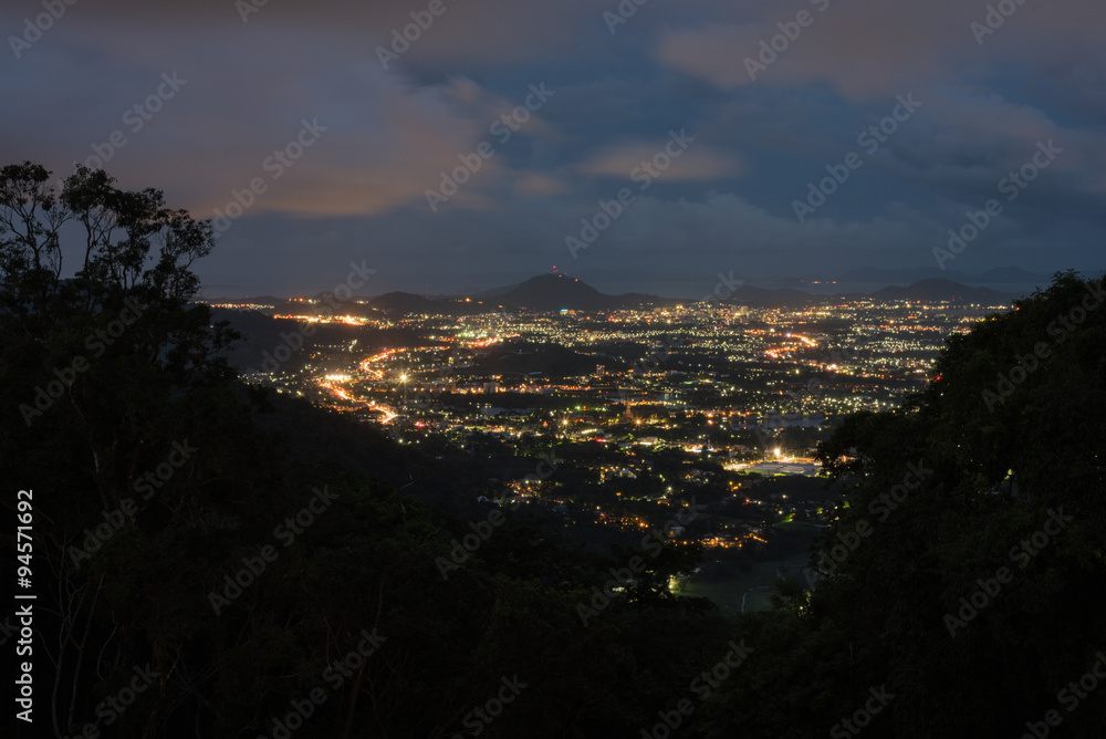 Phuket city scape at night