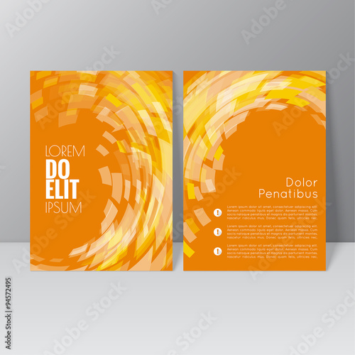Εκτύπωση καμβά Vector brochure template