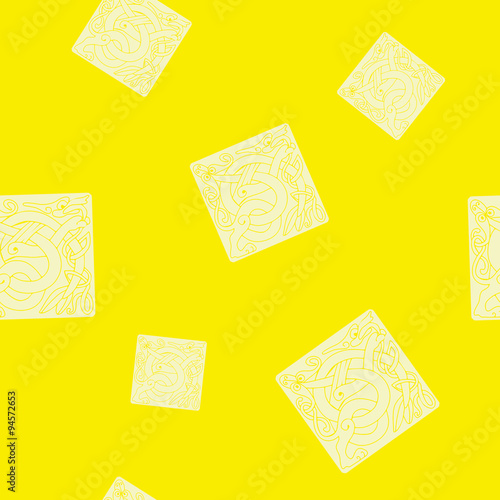 Seamless background with celtic art and ethnic ornaments for your design