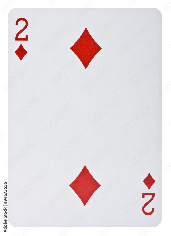 Obraz premium Spielkarte Karo 2
