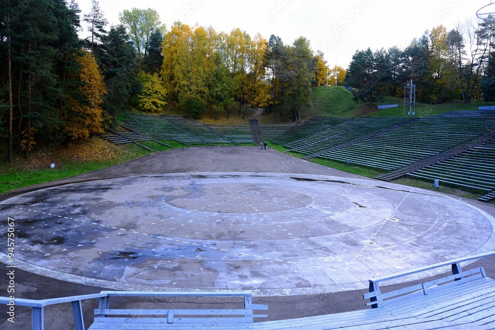 Vilnius town song valley near three cross hill