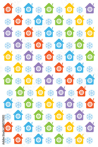 Christmas, new year and home concept colourful wrapping paper design © COSPV