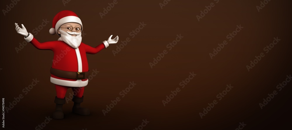 Composite image of cute cartoon santa claus Composite image of cute cartoon santa claus